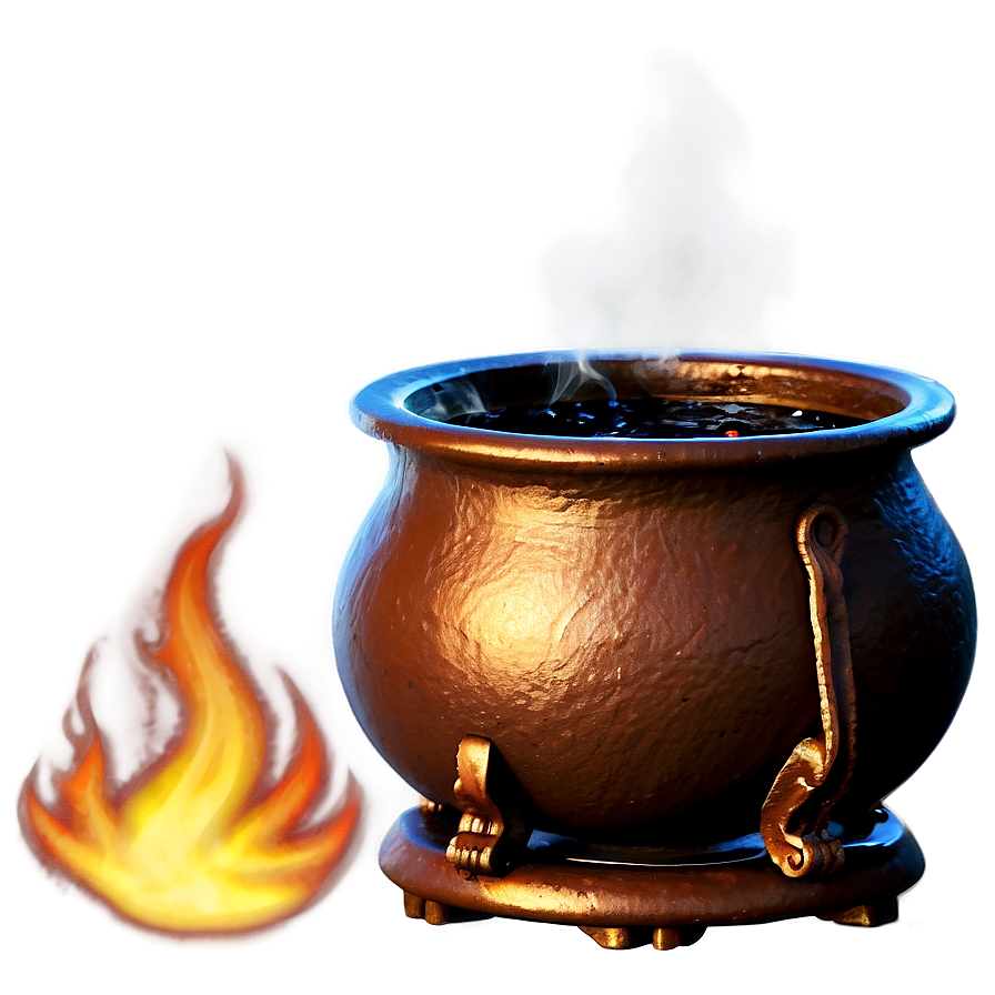 Witch's Cauldron Boiling Png Kgk58 PNG Image