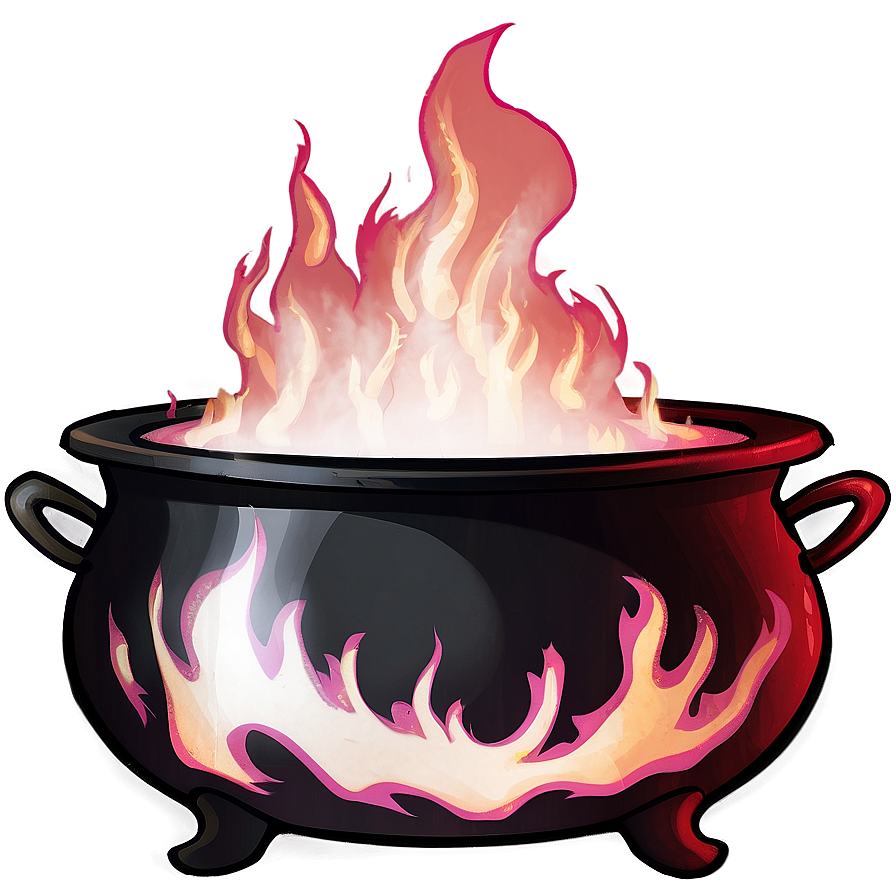 Witch's Cauldron On Fire Png Hvr PNG Image