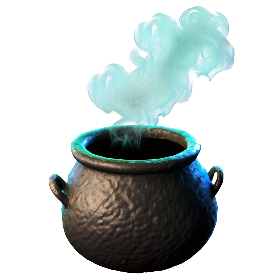 Witch's Cauldron With Smoke Png Jok PNG Image