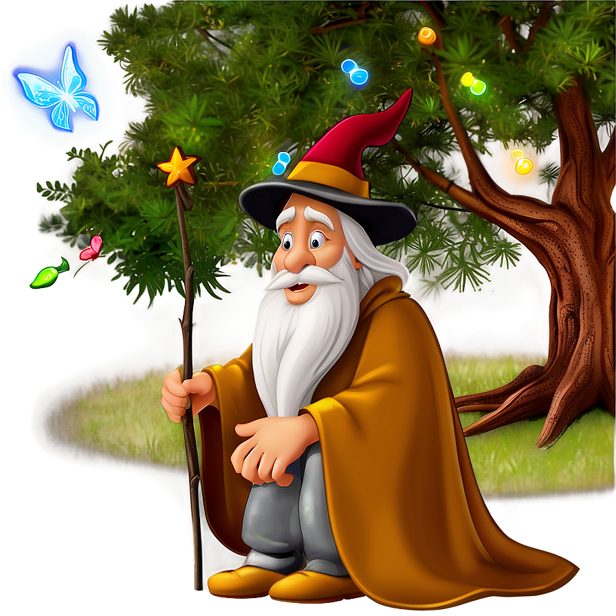 Wizard In Enchanted Forest Png 06112024 PNG Image