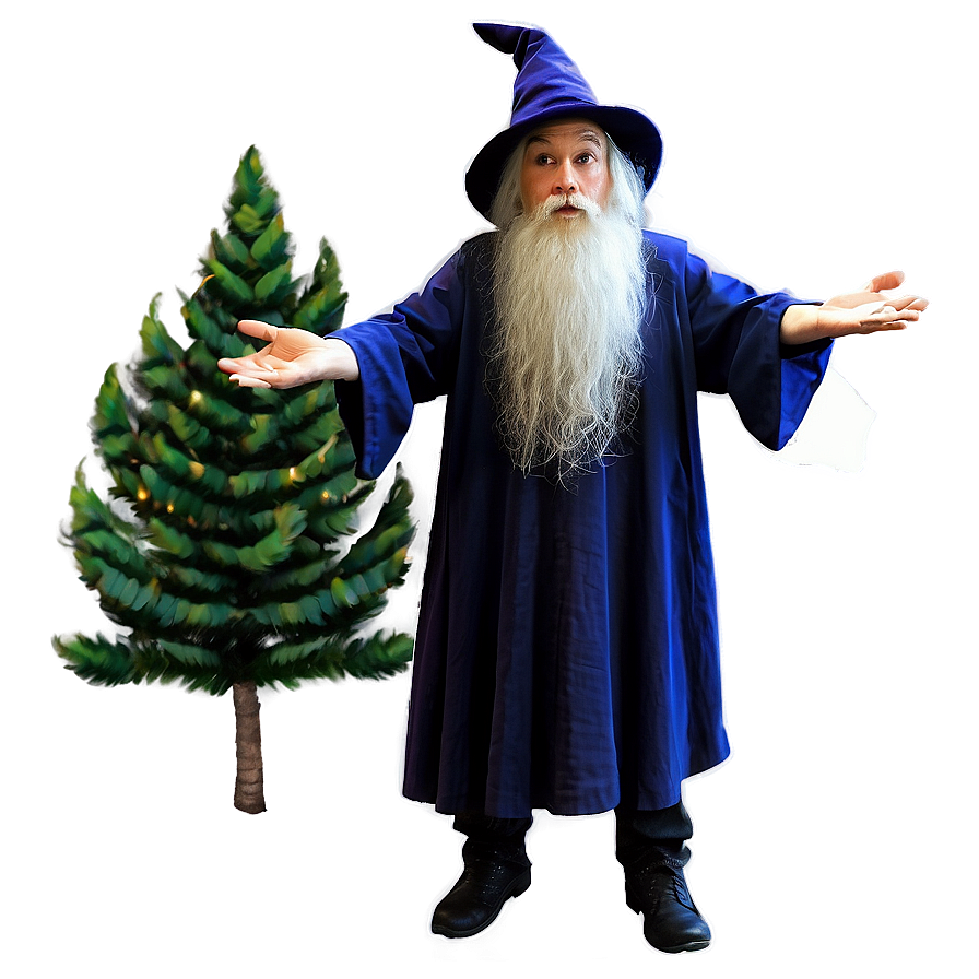 Wizard In Enchanted Forest Png Qsj46 PNG Image