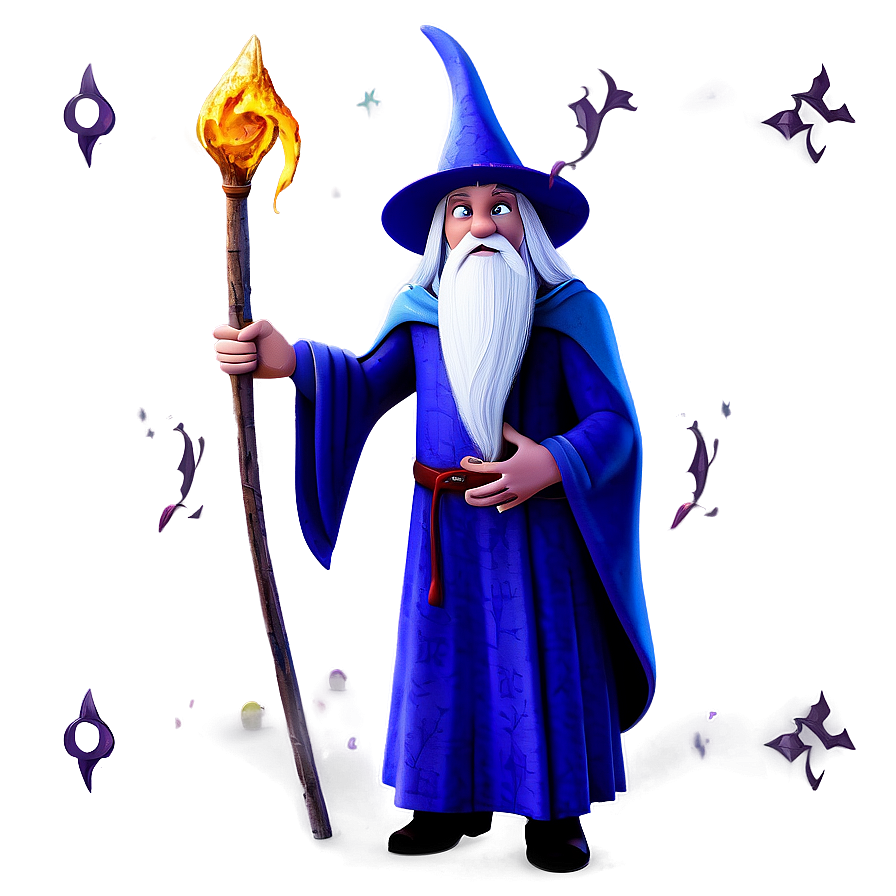 Wizard In Mysterious Cave Png Miv PNG Image