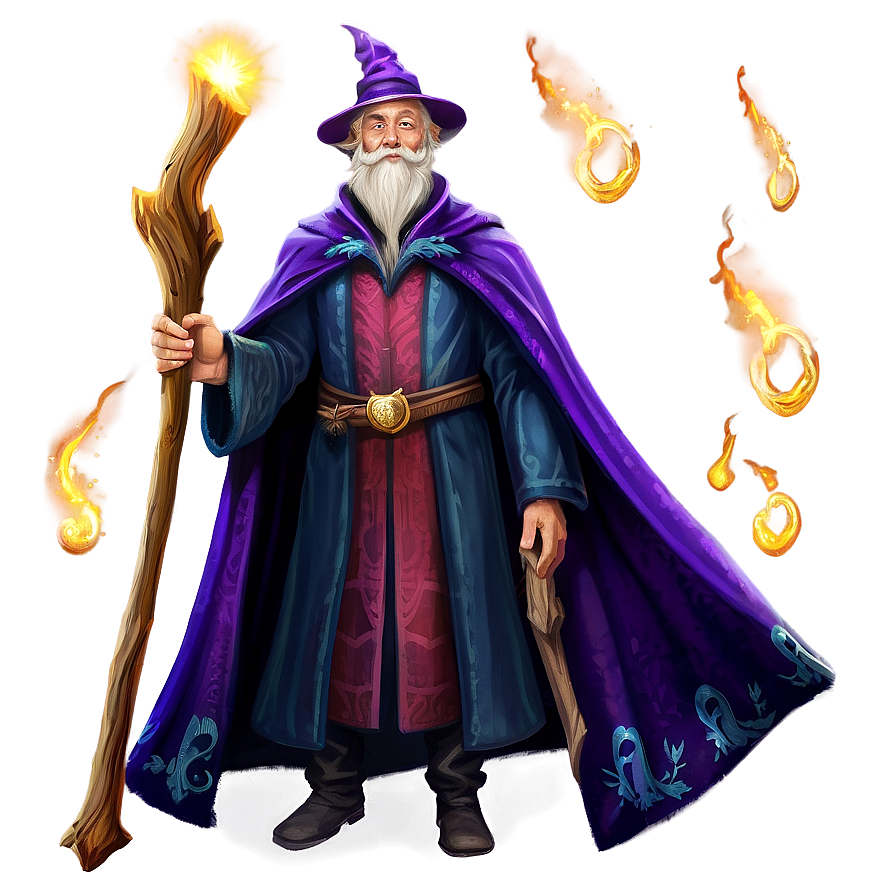 Wizard In Spellbinding Robes Png Jsu36 PNG Image