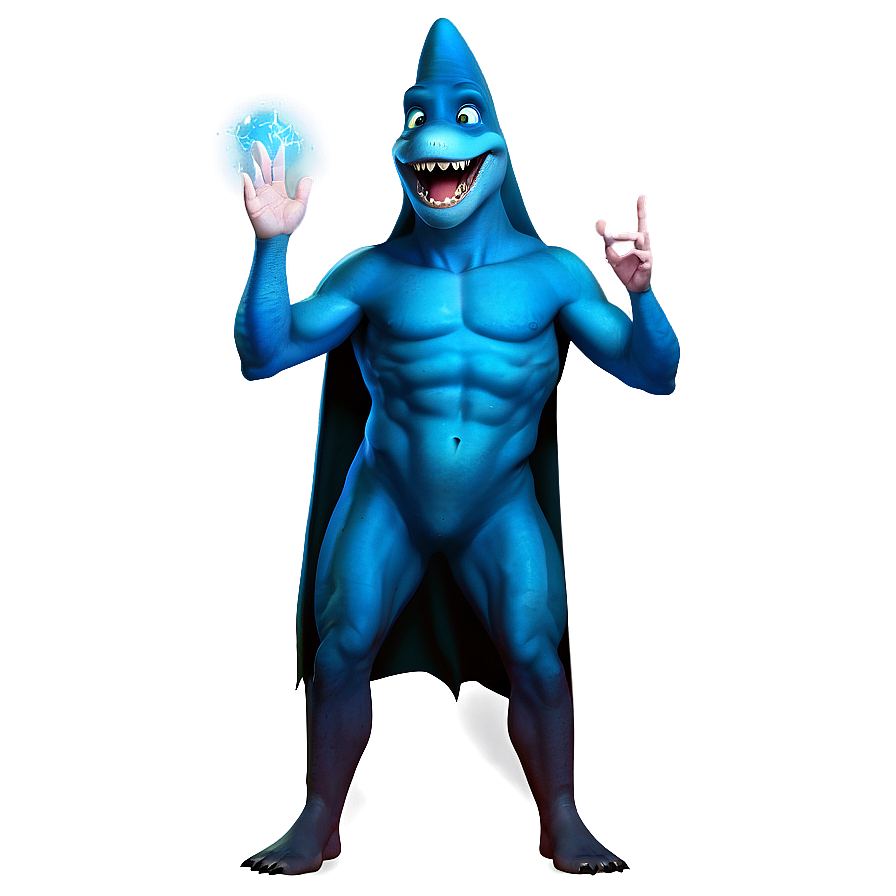 Wizard Shark Cartoon Png Tnu PNG Image