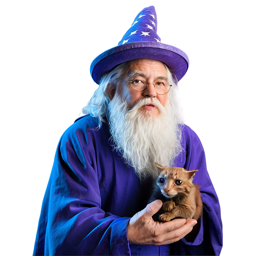 Wizard With Magical Familiar Png Tty98 PNG Image