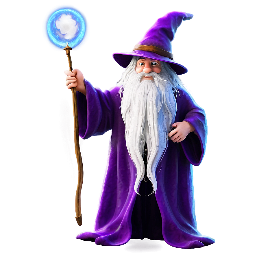 Wizard With Magical Wand Png Uxu10 PNG Image