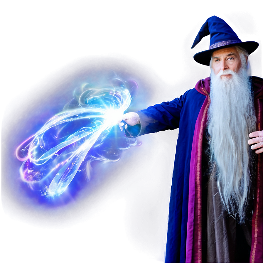 Wizard With Magical Wand Png Uyc6 PNG Image