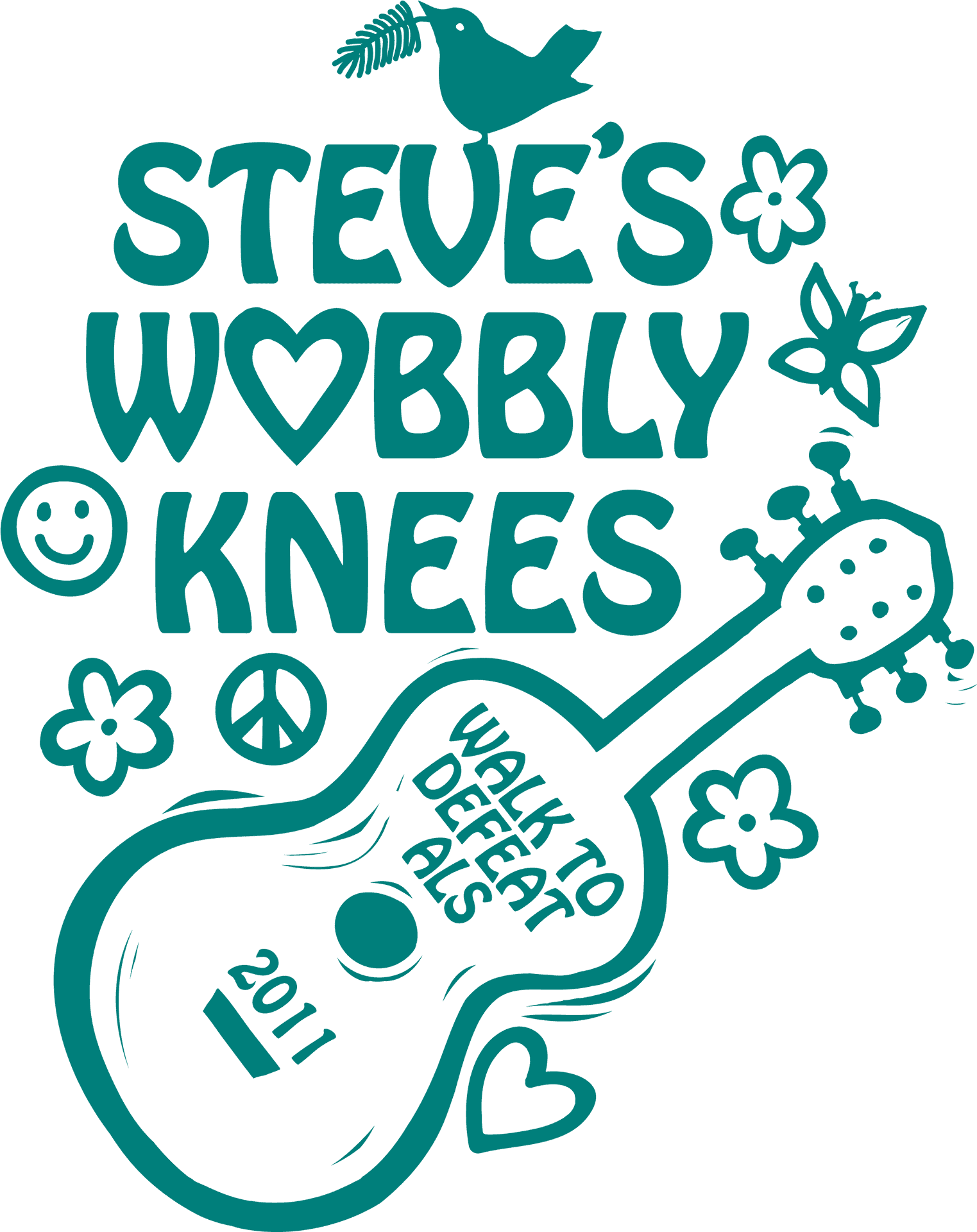 Wobbly Knees Guitar Graphic2011 PNG Image