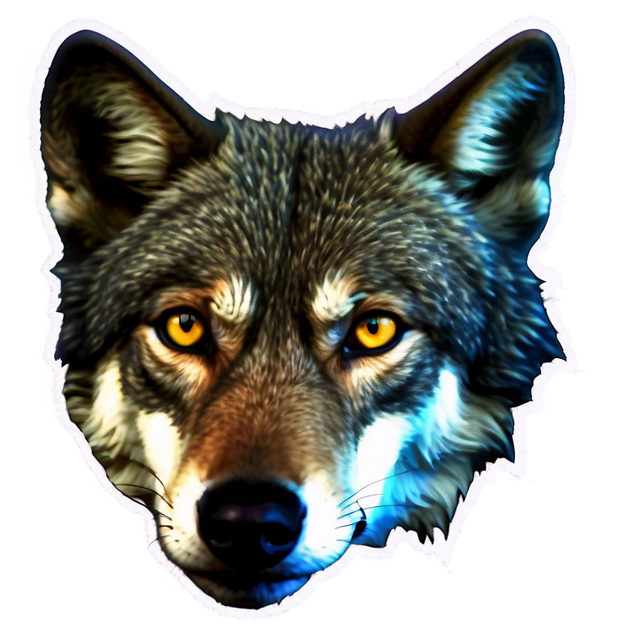 Wolf Eyes In Darkness Png 06292024 PNG Image