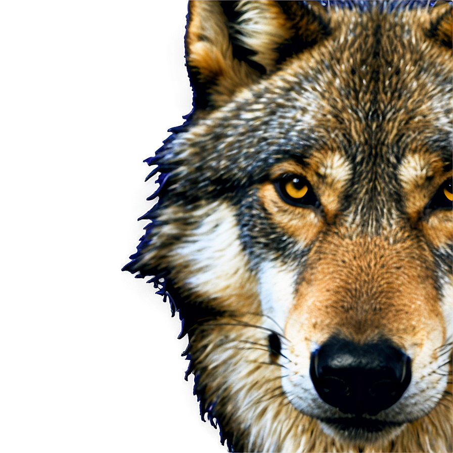 Wolf Face B PNG Image