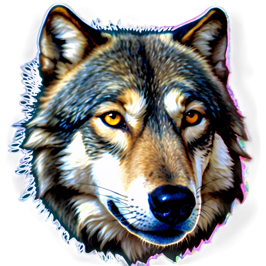 Wolf Face In Pop Art Png 06292024 PNG Image