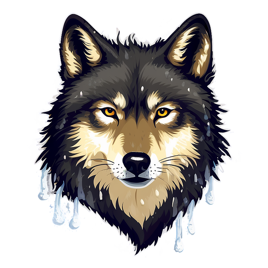 Wolf Face In Snowstorm Png Dxy PNG Image