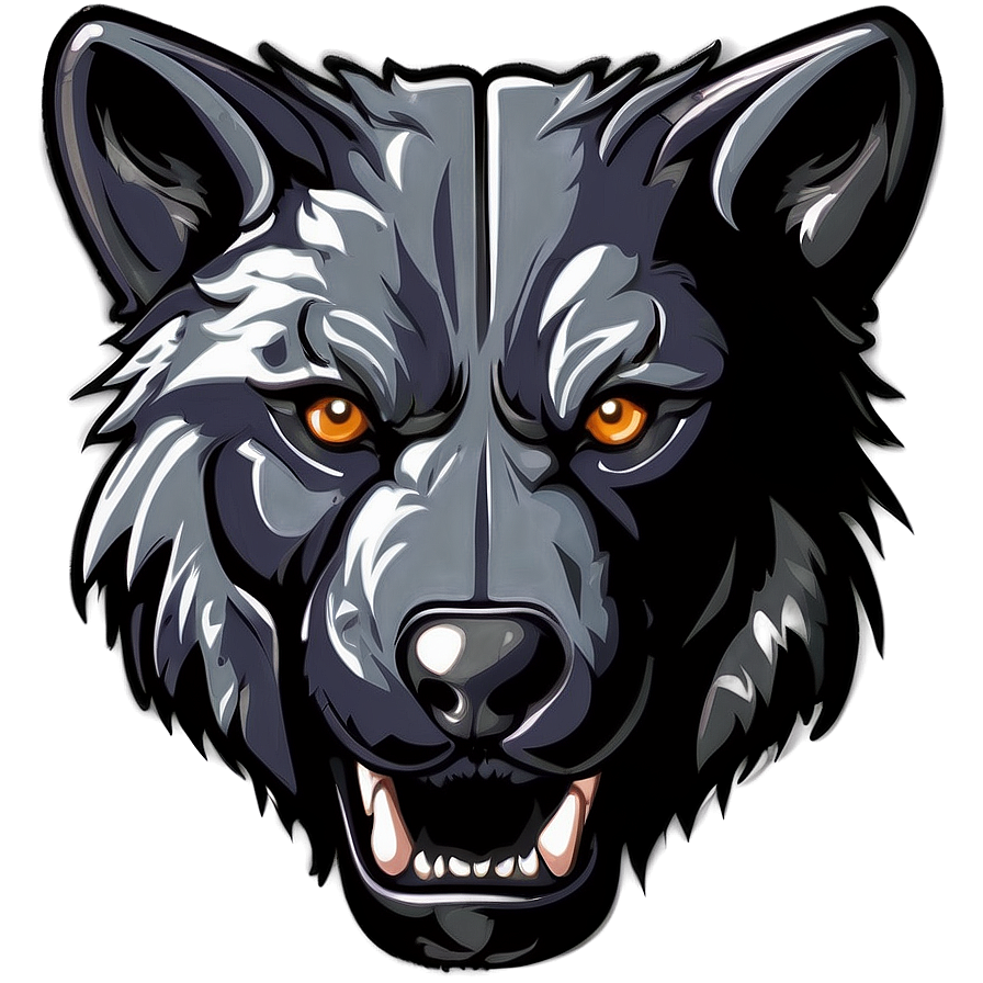 Wolf Head Logo Design Png Qsv3 PNG Image