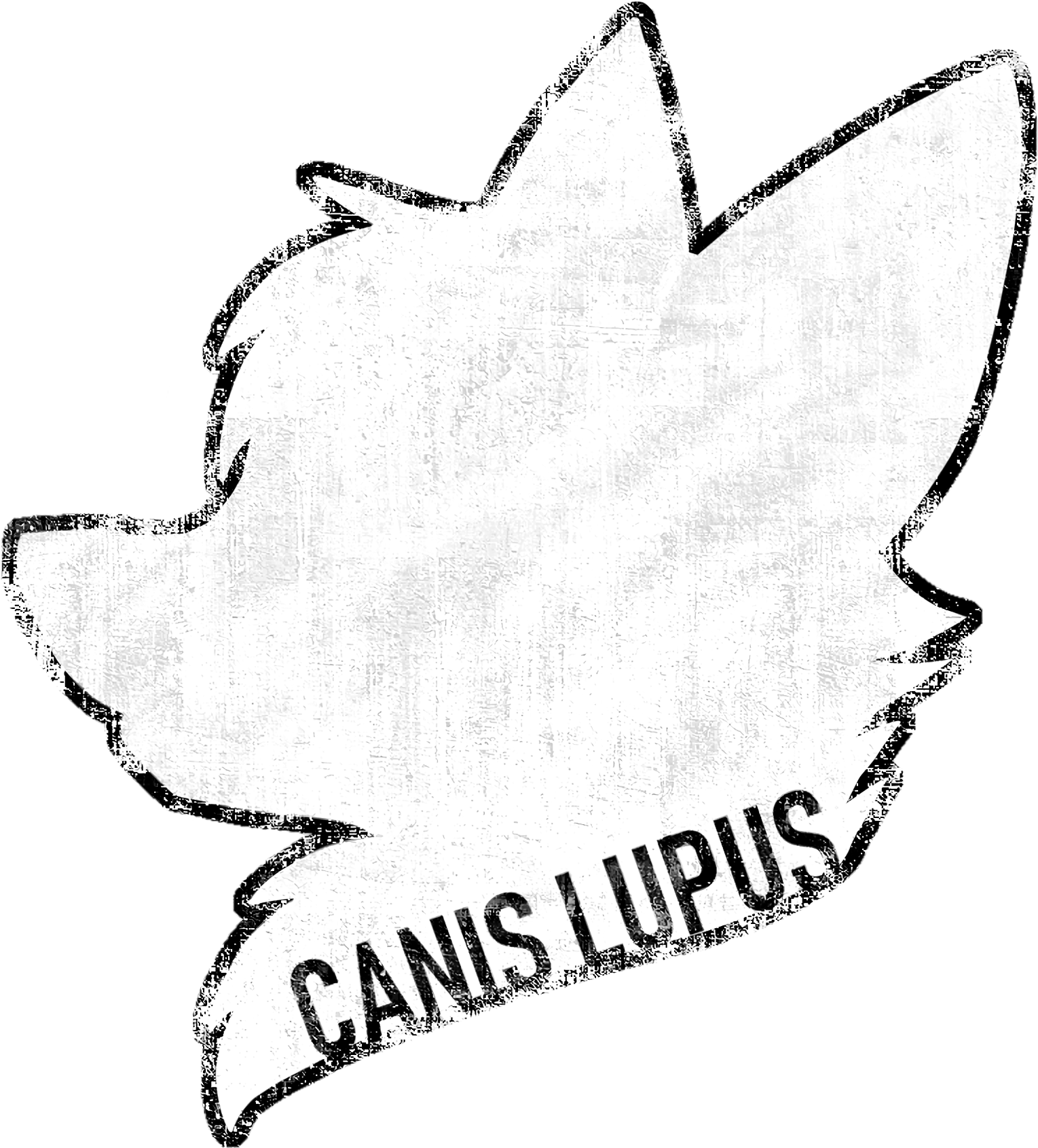 Wolf Profile Silhouette Canis Lupus PNG Image