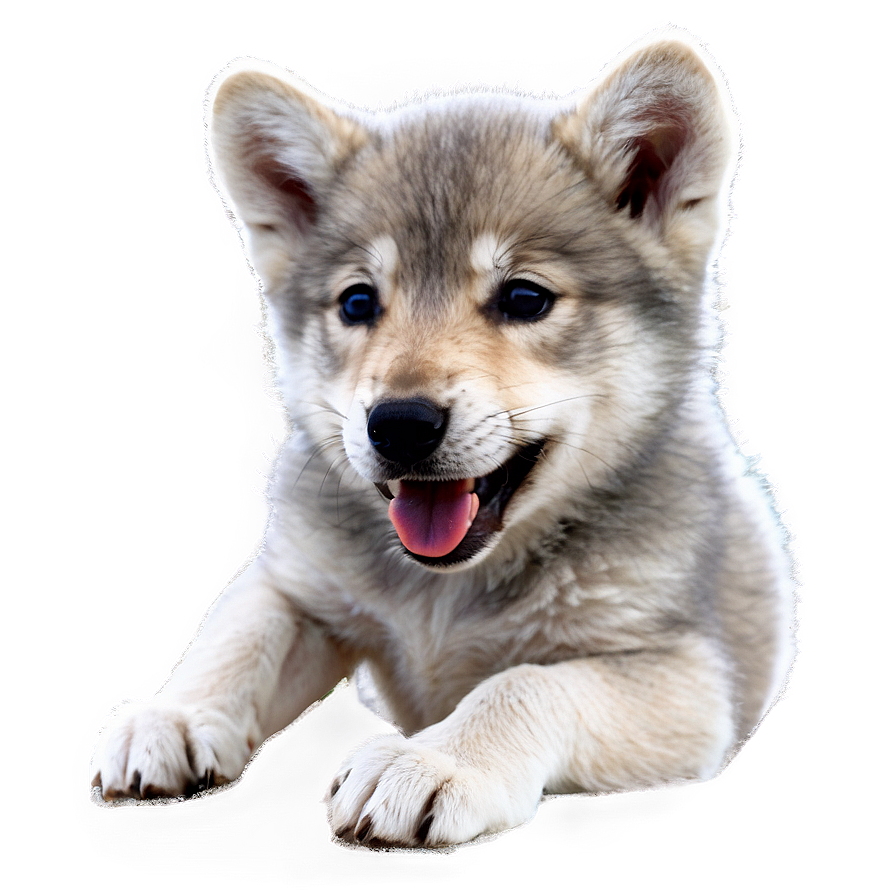 Wolf Pup Cuteness Overload Png Cha PNG Image