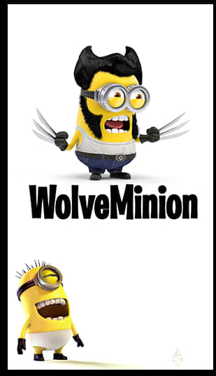 Wolve Minion_ Parody_ Poster PNG Image