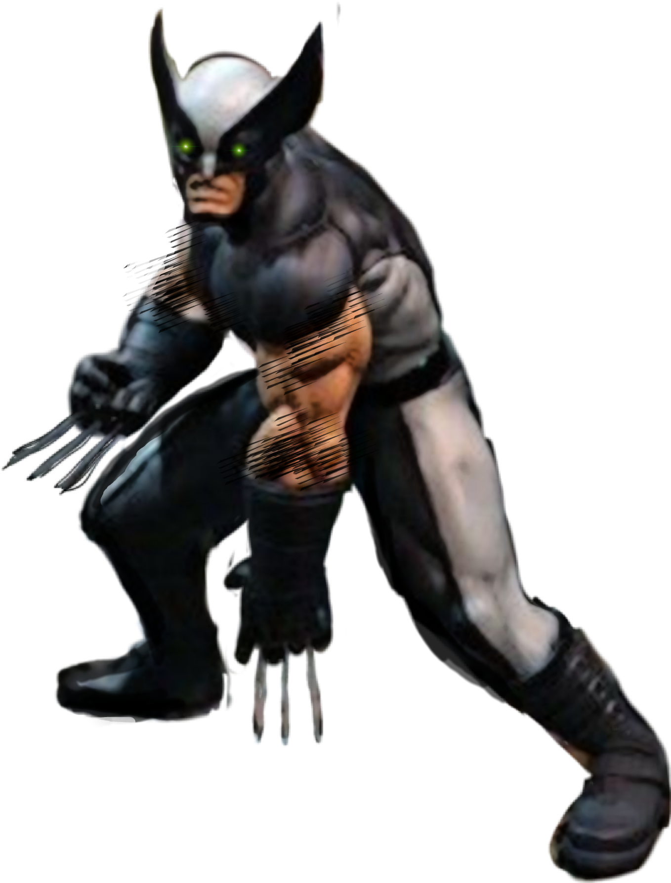 Wolverine Classic Pose PNG Image