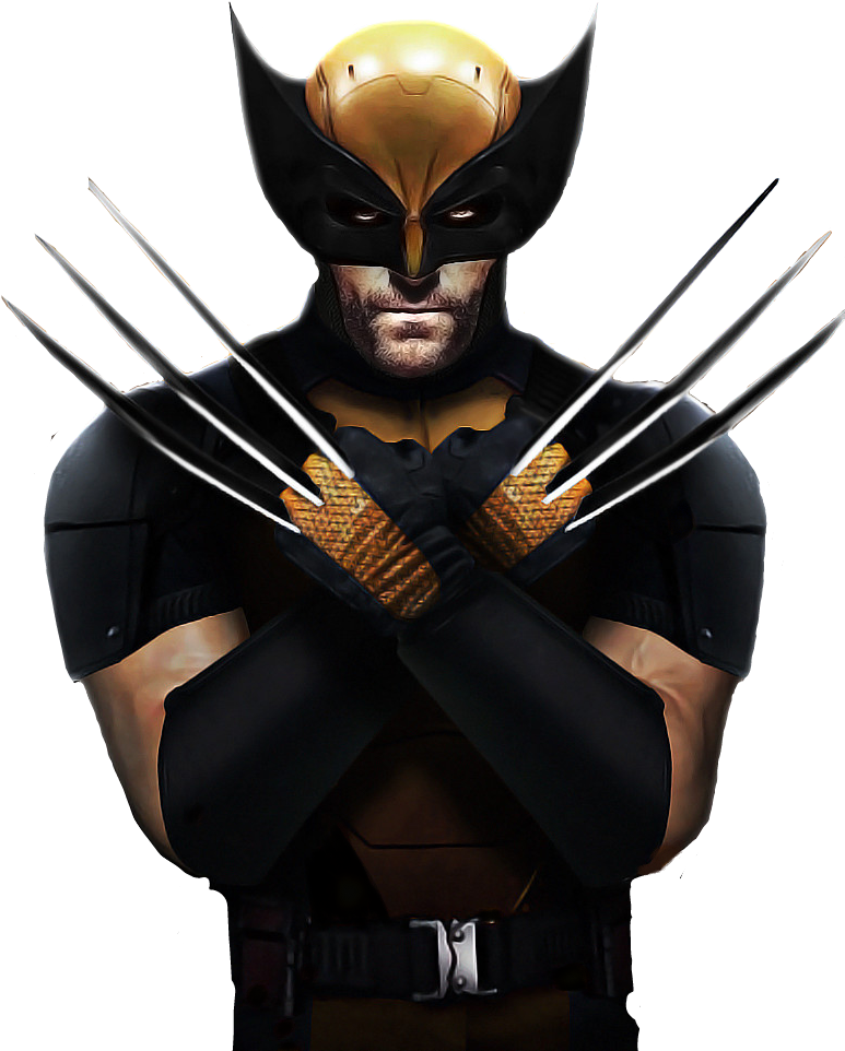 Wolverine Comic Character Pose PNG Image