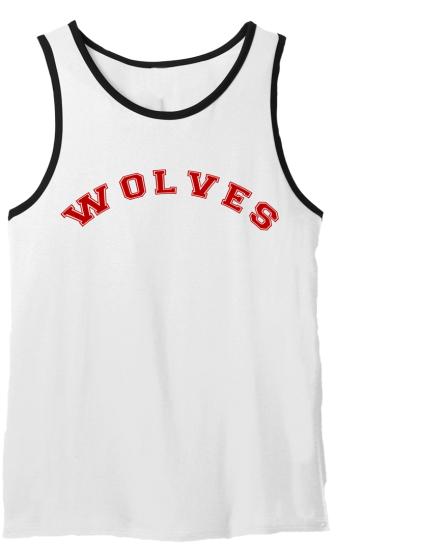 Wolves Team Sports Tank Top PNG Image