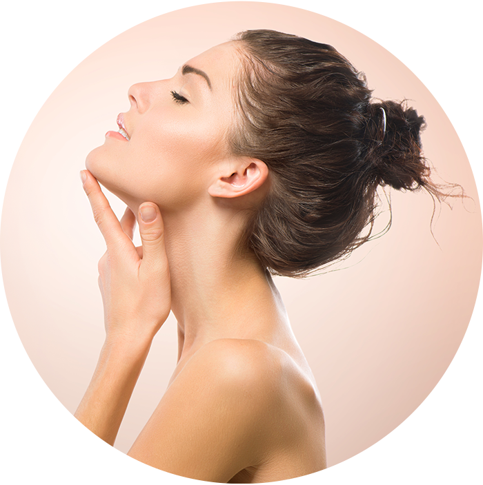 Woman Enjoying Skincare Treatment PNG Image