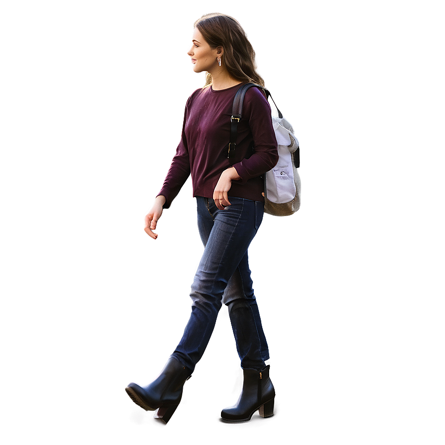 Woman Walking Away Png Oyg74 PNG Image