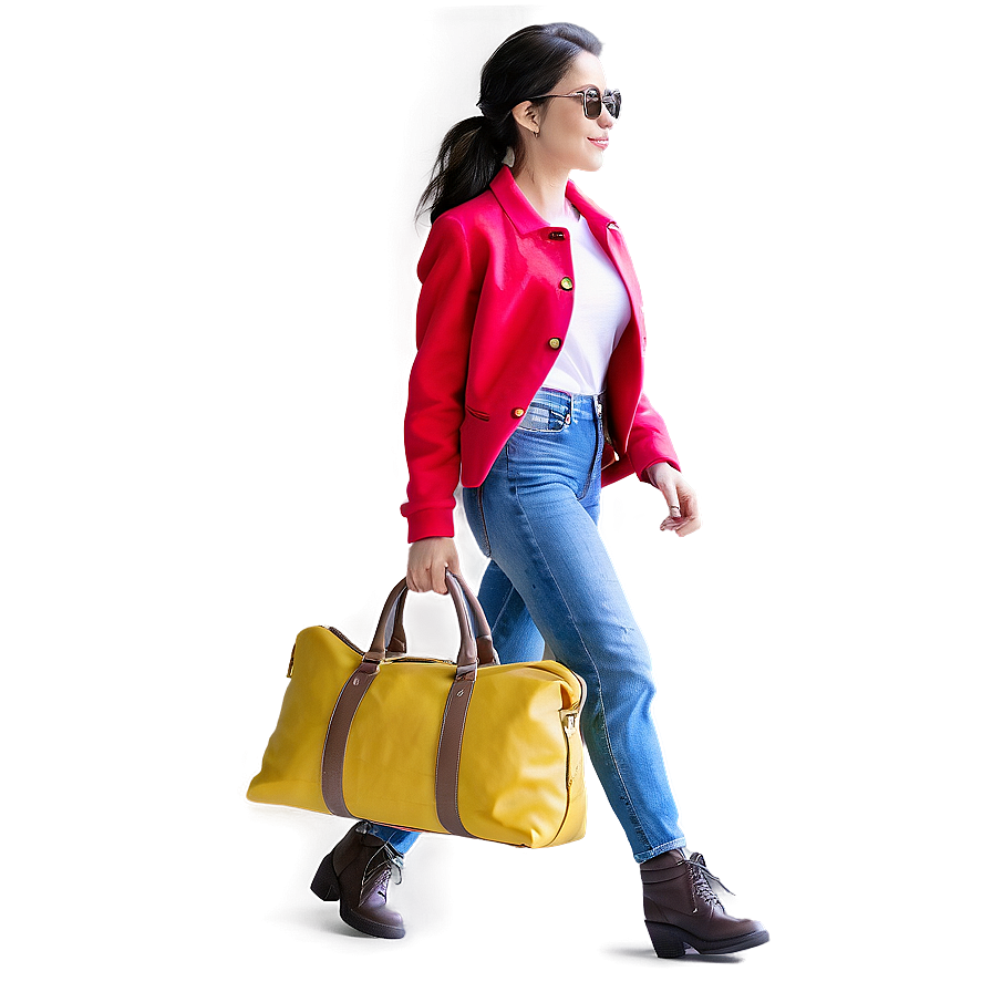 Woman Walking With Bag Png Gux72 PNG Image