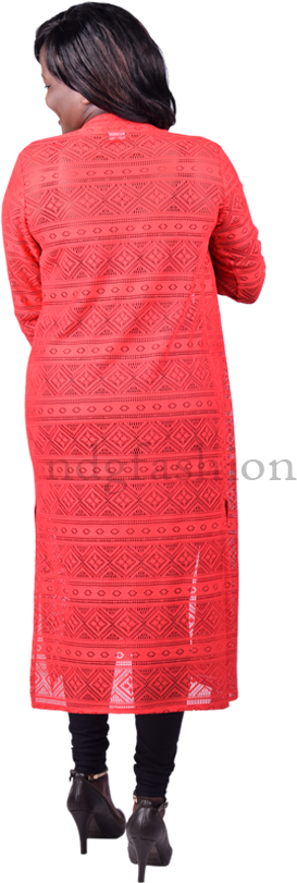 Womanin Red Dressand Black Heels PNG Image