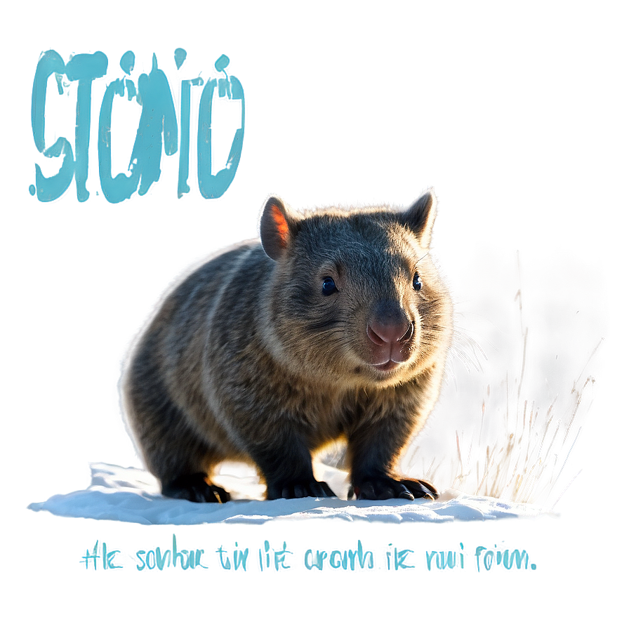 Wombat Adventure Png Sqm PNG Image