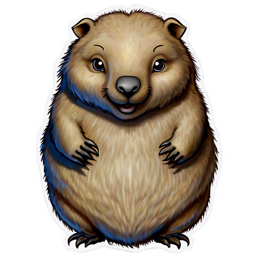 Wombat Cartoon Png Fhr28 PNG Image