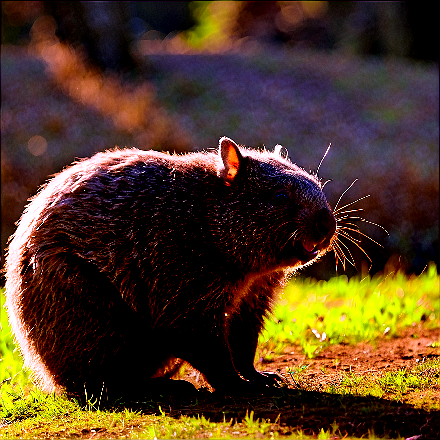 Wombat In The Sunshine Png Vyv PNG Image