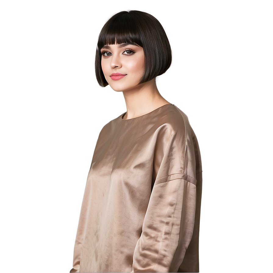 Women's Bowl Cut Style Png Akj PNG Image