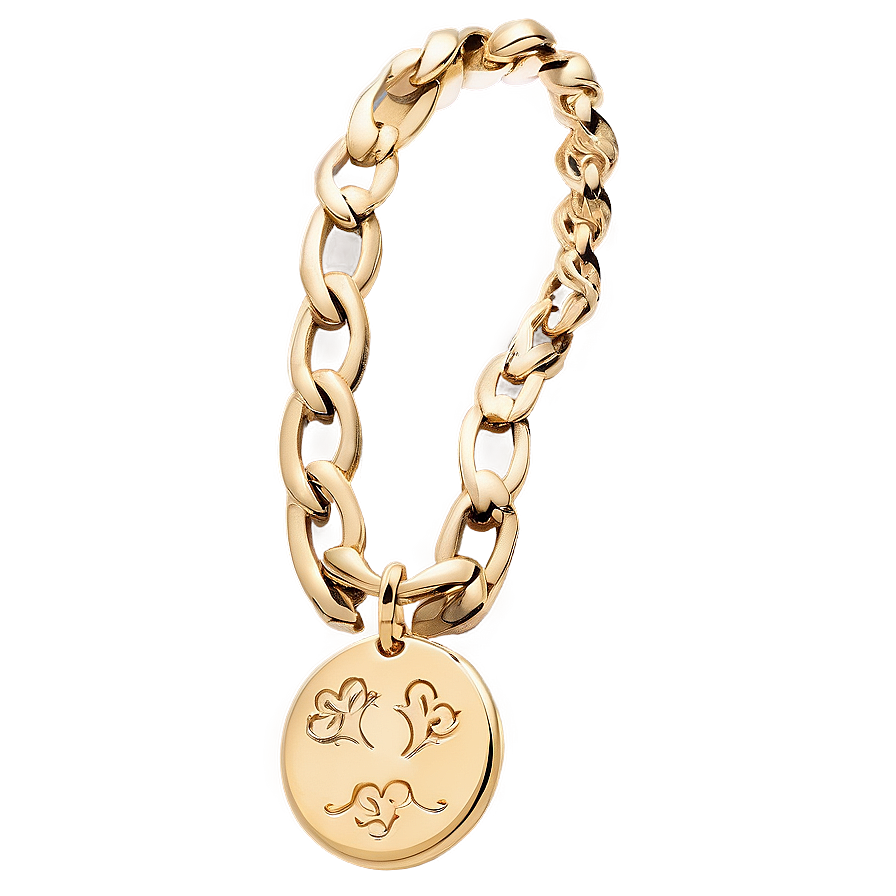 Women's Gold Bracelet Charm Png 06282024 PNG Image