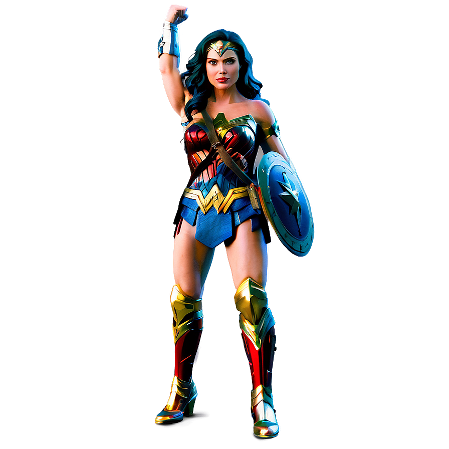 Wonder Woman Battle Stance Png Aff PNG Image