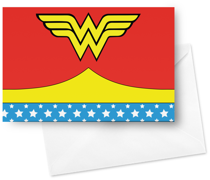 Wonder Woman Logo Envelope PNG Image