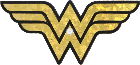 Wonder Woman Logo Golden PNG Image