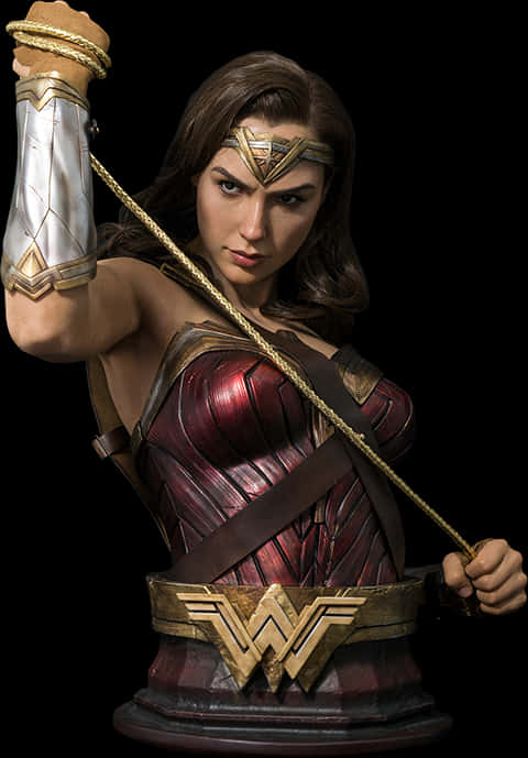 Wonder Woman With Lasso Ready PNG Image