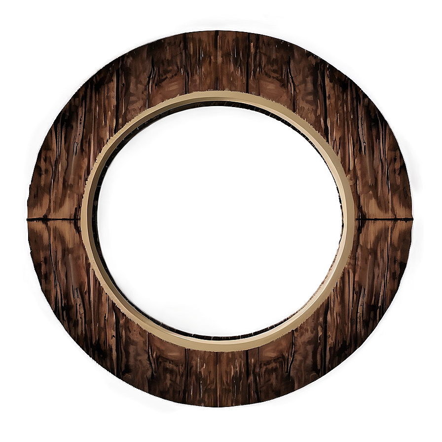 Wood Circle Decoration Png Jdg PNG Image