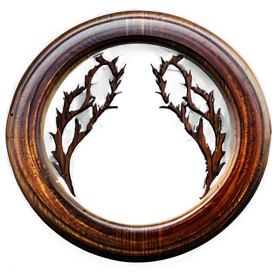 Wood Circle Sign Png Vdk51 PNG Image