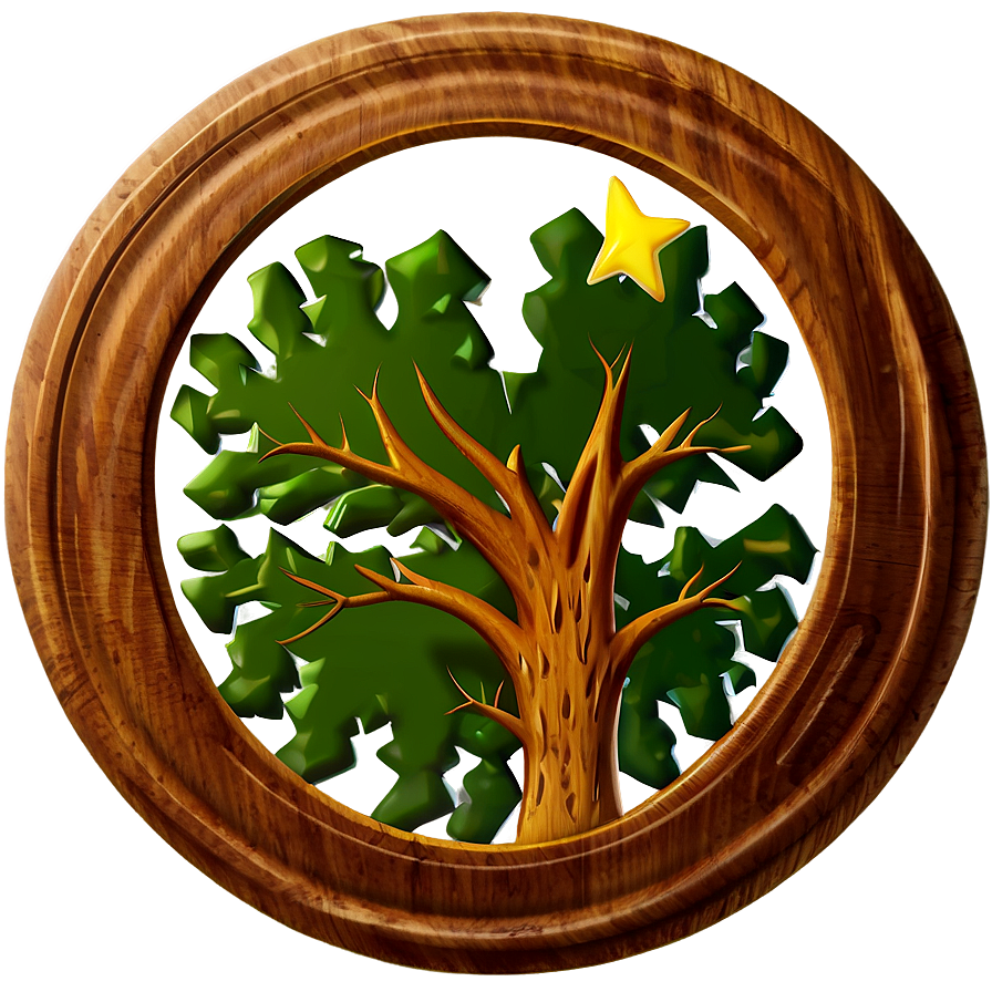 Wood Circle Symbol Png Ith41 PNG Image