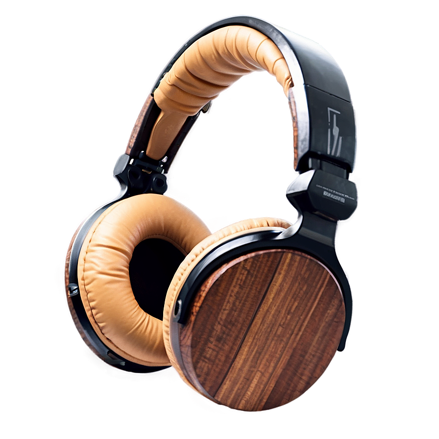 Wood Finish Headphone Png Nsw PNG Image