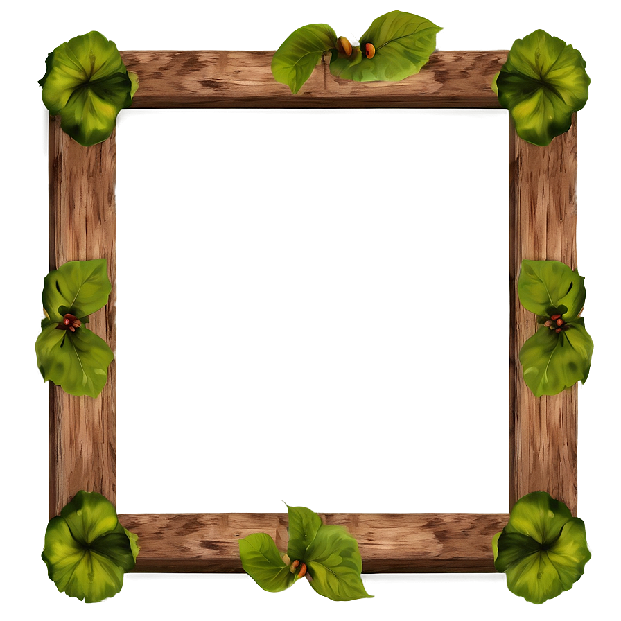 Wood Wedding Frame Png Bcs PNG Image