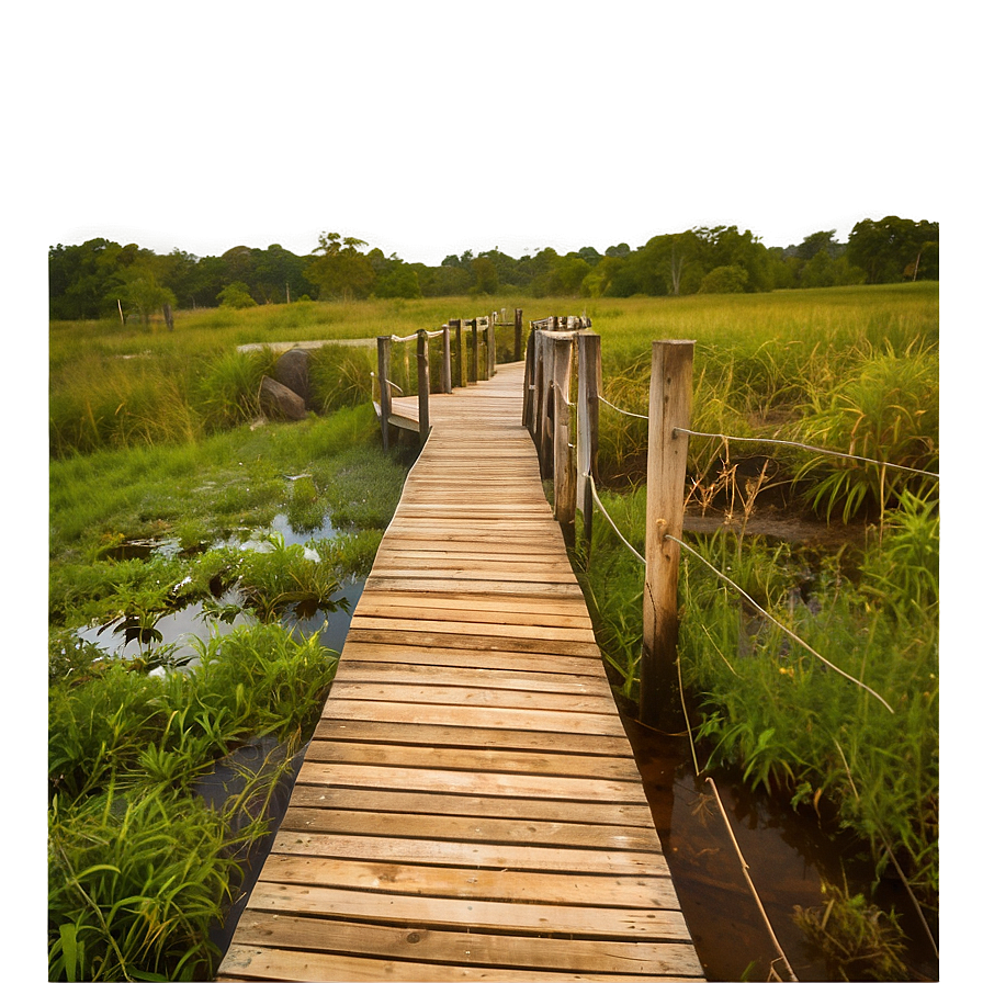 Wooden Boardwalk Path Png Lja PNG Image