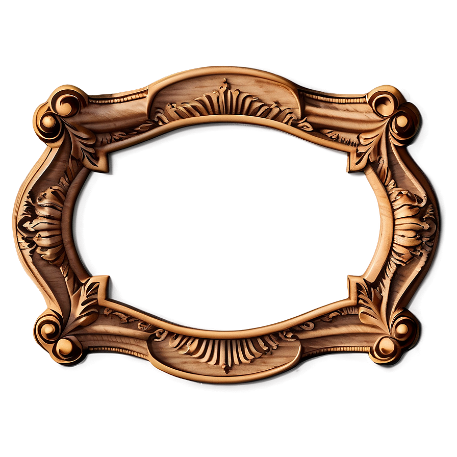 Wooden Certificate Frame Png 06262024 PNG Image