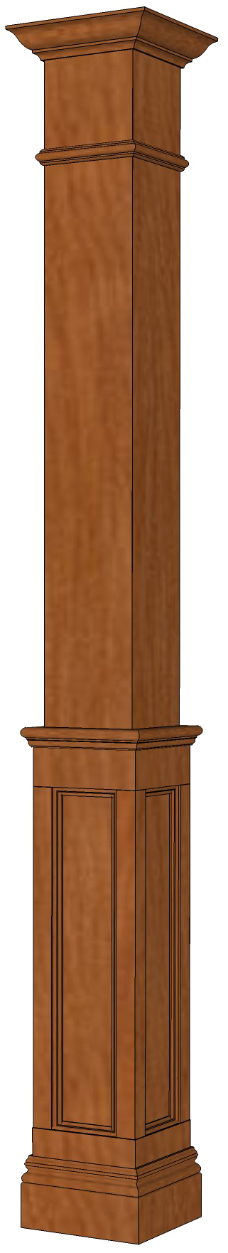 Wooden Column Illustration PNG Image