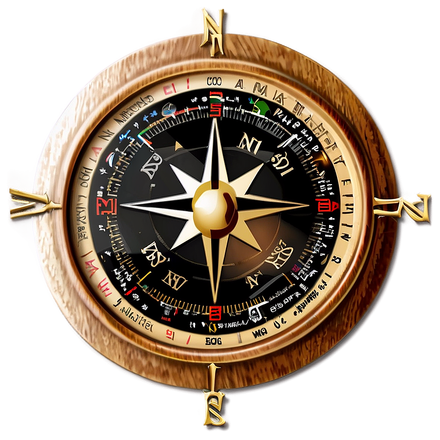 Wooden Compass Png 94 PNG Image