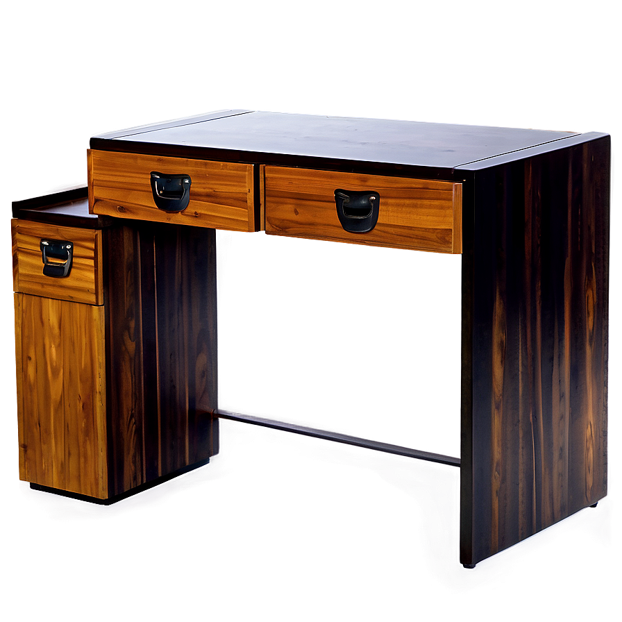 Wooden Computer Desk Png Akl PNG Image