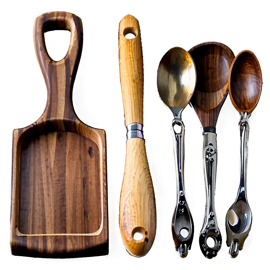 Wooden Cooking Utensils Png Ysk66 PNG Image