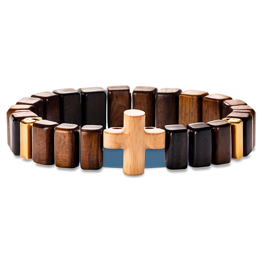 Wooden Cross Bracelet Png 5 PNG Image