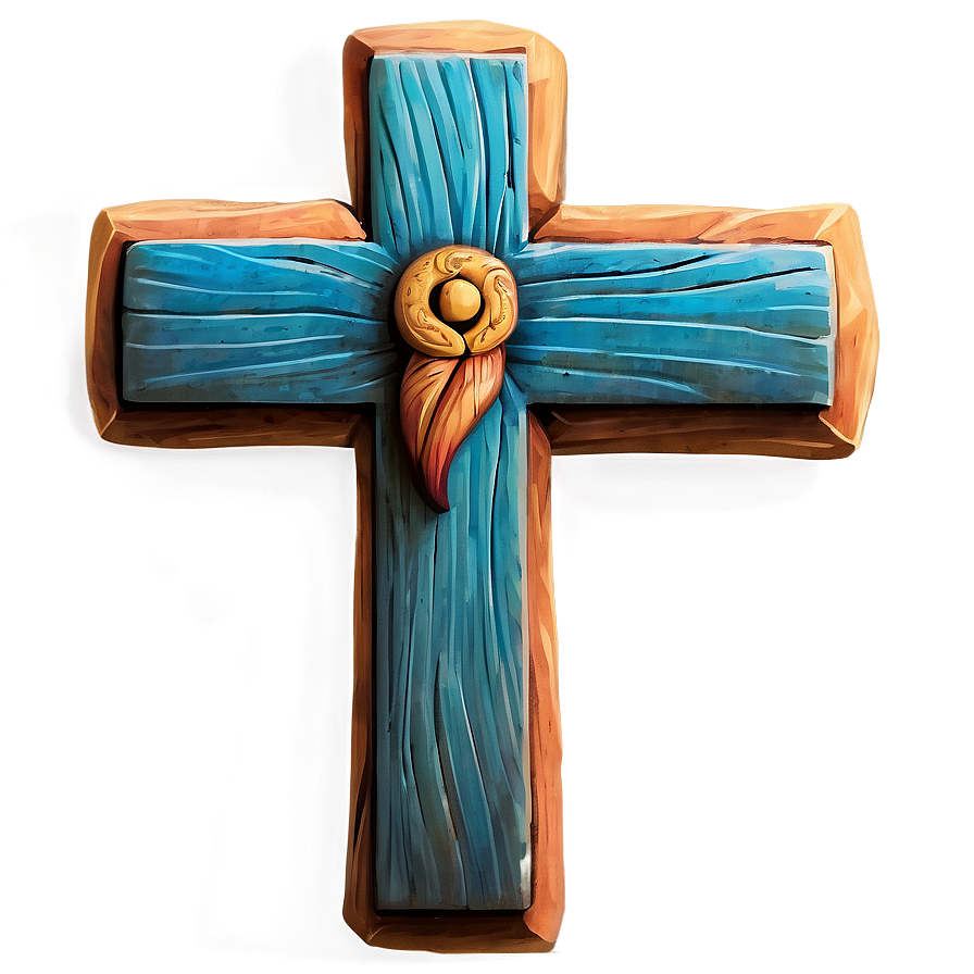 Wooden Cross Decoration Png 05252024 PNG Image