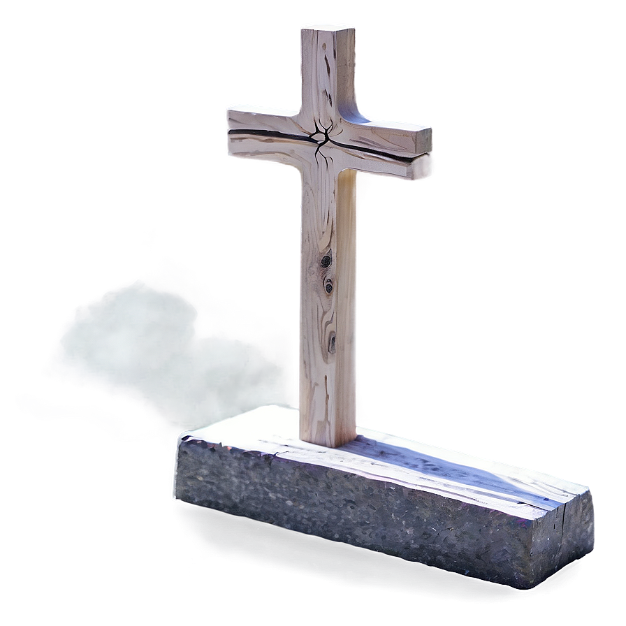 Wooden Cross Memorial Png Ccp34 PNG Image